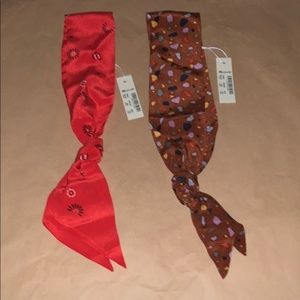 2 Madewell Silk Skinny Bandanas